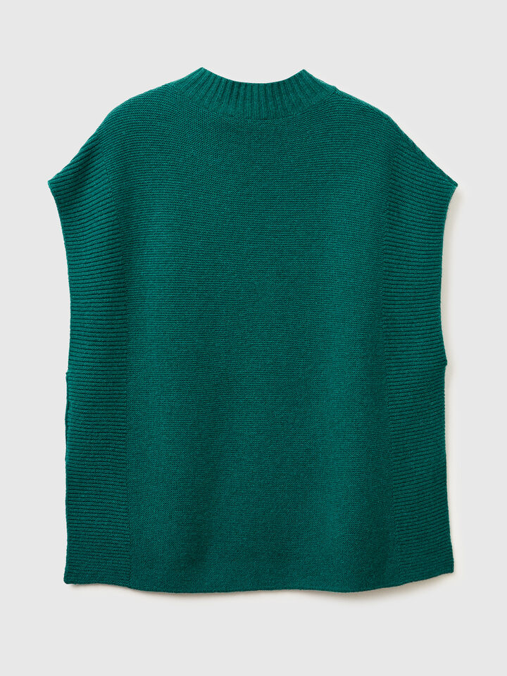 SLEEVELESS SWEATER Femme image number 6